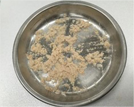 可依據紙色烘烤纖維素粉