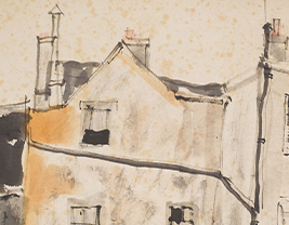 畫心黃化且多褐斑